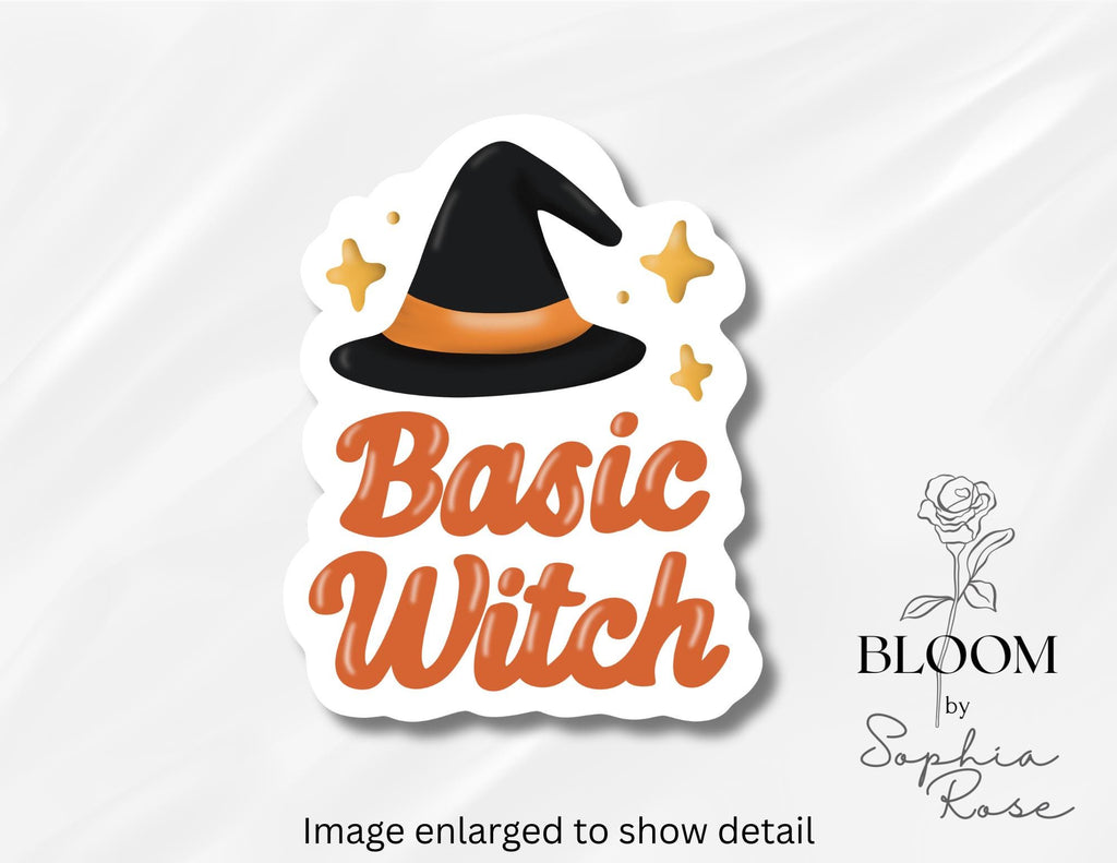 Cozy Fall Ghost and Witch Stickers | Autumn Vinyl Decals — photo 4