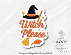 Cozy Fall Ghost and Witch Stickers | Autumn Vinyl Decals — photo 6