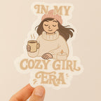 Cozy Girl Era Sticker – Aesthetic Matte Vinyl, Laptop Decal — photo 4