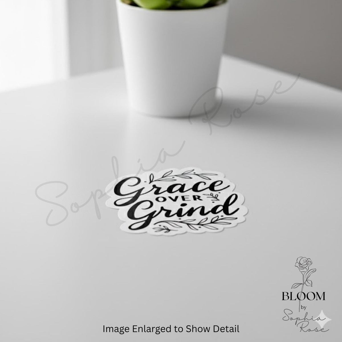Grace Over Grind Sticker: Matte Vinyl Affirmation Decal — photo 2