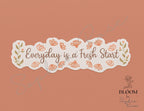 Fresh Start Floral Vinyl Decal Sticker — photo 1