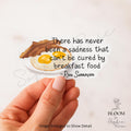 Ron Swanson Breakfast Food Quote Sticker – Funny Bacon & Eggs Vinyl Sticker — photo 1
