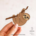 Cozy Sloth Sticker, Cute Animal Decal, Laptop, Journal — photo 1