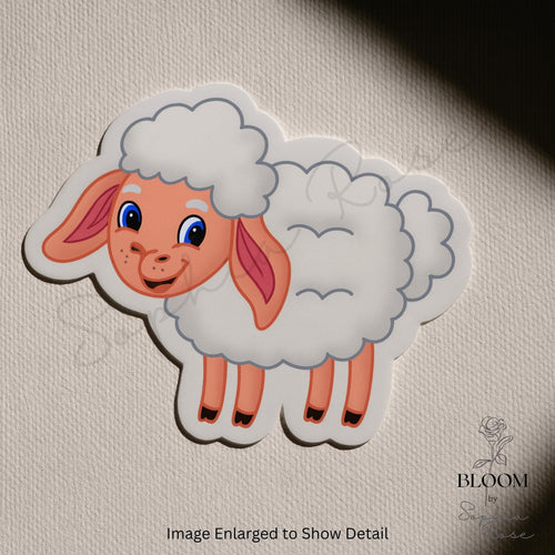 Adorable Sheep Vinyl Sticker – Cottagecore Farm Animal — photo 1
