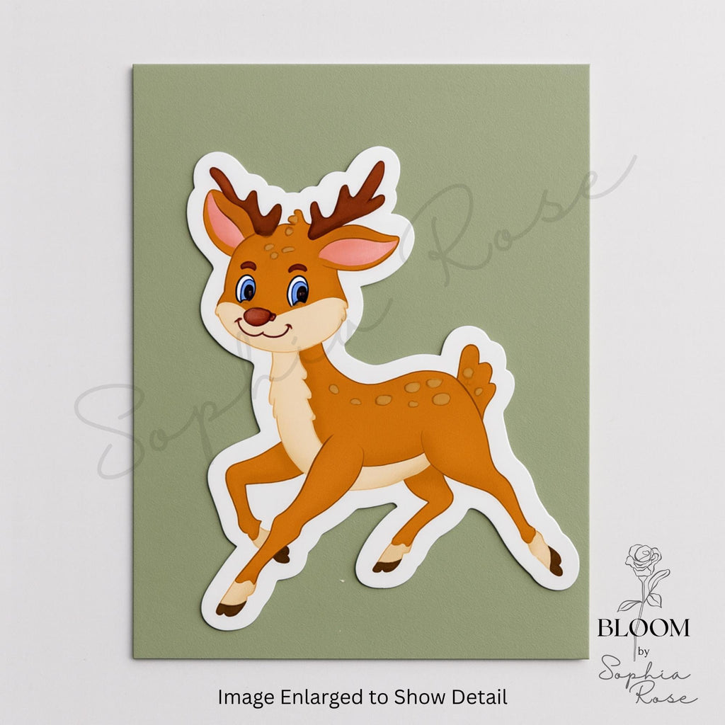 Cute Fawn Sticker | Baby Deer Vinyl Decal | Woodland Nursery Decor — photo 2