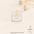 Cozy Fall Candle Sticker | Autumn Vinyl Decal — photo 1