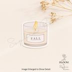 Cozy Fall Candle Sticker | Autumn Vinyl Decal — photo 1