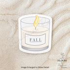 Cozy Fall Candle Sticker | Autumn Vinyl Decal — photo 3