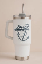 Stay Anchored Vinyl Sticker – Nautical Anchor Quote Sticker for Laptops, Water Bottles & Journals — photo 3
