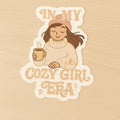 Cozy Girl Era Sticker – Aesthetic Matte Vinyl, Laptop Decal — photo 1