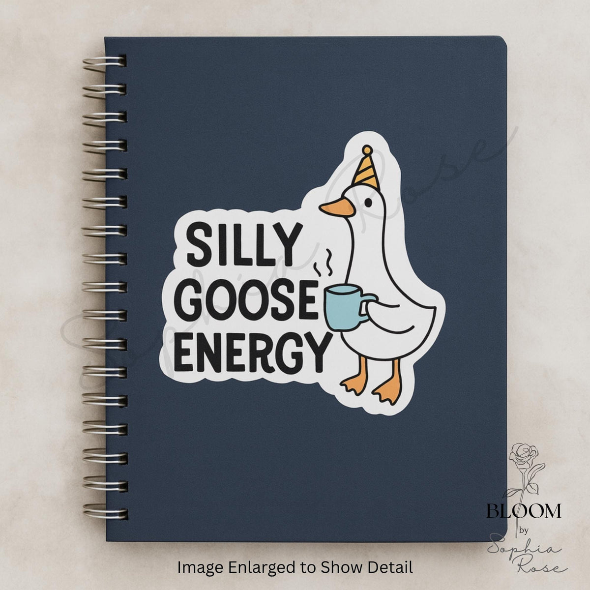 Silly Goose Energy Sticker: Laptop Water Bottle Vinyl Decal — photo 2