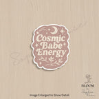 Cosmic Babe Energy Sticker: Retro Celestial Vinyl Decal — photo 3