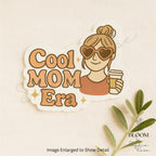 Cool Mom Era Sticker – Retro Coffee Lover, Matte Vinyl — photo 1