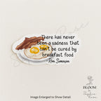 Ron Swanson Breakfast Food Quote Sticker – Funny Bacon & Eggs Vinyl Sticker — photo 3