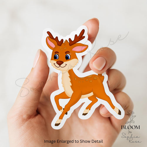 Cute Fawn Sticker | Baby Deer Vinyl Decal | Woodland Nursery Decor — photo 1