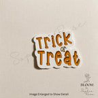 Trick or Treat Vinyl Sticker | Halloween Fall Decor — photo 1