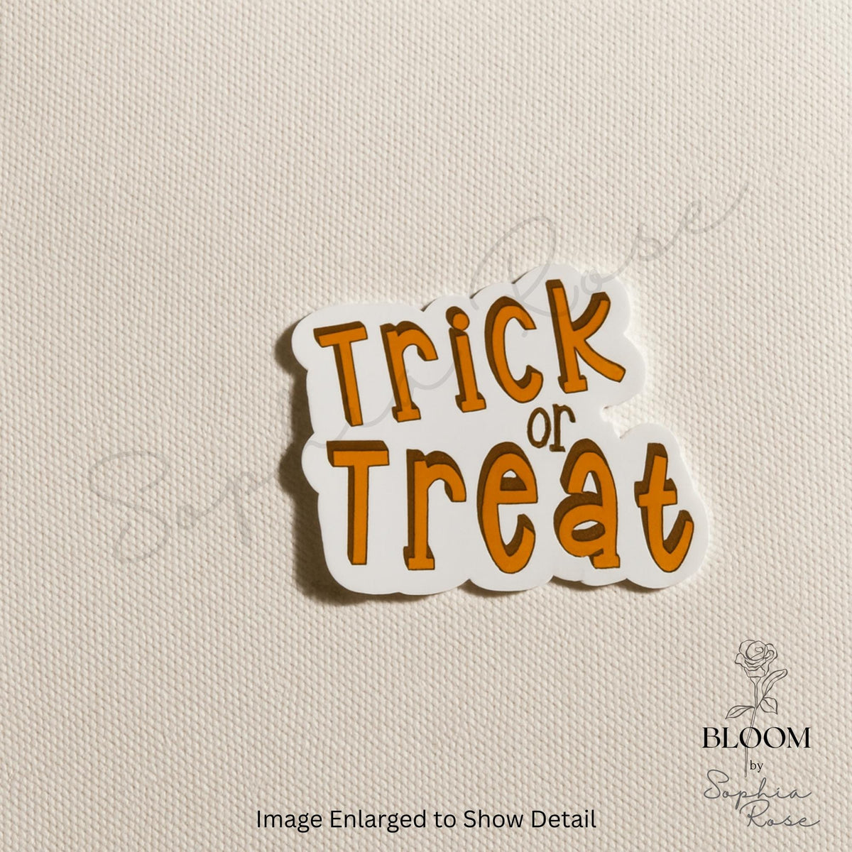 Trick or Treat Vinyl Sticker | Halloween Fall Decor — photo 1