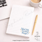 Motivational Lined Notepad | You Can Do Hard Things, 5x7 Daily Notes — photo 1