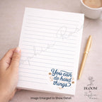 Motivational Lined Notepad | You Can Do Hard Things, 5x7 Daily Notes — photo 3