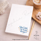 Motivational Lined Notepad | You Can Do Hard Things, 5x7 Daily Notes — photo 2