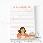 Funny Notepad | 5x7 Lined Notepad | Productivity Humor Desk Pad | Cute Illustrated To-Do Notepad | Gift for Busy Women — photo 7