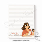 Funny Notepad | 5x7 Lined Notepad | Productivity Humor Desk Pad | Cute Illustrated To-Do Notepad | Gift for Busy Women — photo 1