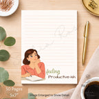 Funny Notepad | 5x7 Lined Notepad | Productivity Humor Desk Pad | Cute Illustrated To-Do Notepad | Gift for Busy Women — photo 4