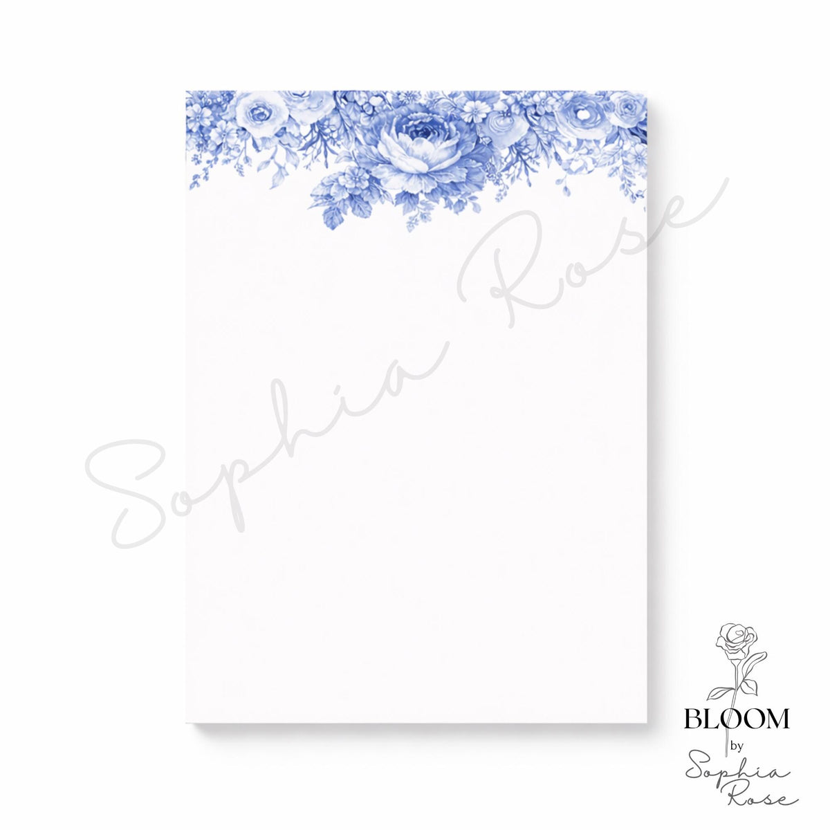 Floral Lined Notepad | Cottagecore Stationery Gift, 5x7 50-Page — photo 3