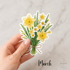 Birth Month Flower Bouquet Stickers | Hand-Illustrated Botanical Wildflower Art — photo 7