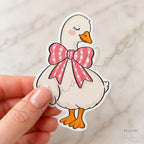 Cute Goose Vinyl Stickers, Silly Goose Die-Cut Decals, choose one or set of 6 — photo 7
