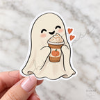 Halloween Sticker Set of 18, Cute Ghosts, Black Cats & Pumpkins, Cozy Fall Sticker Bundle, 3, 4 or 5 Inch — photo 4