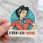 Sarcastic Retro Women Stickers, 12 Designs, 3–5 Inch, Singles or Full Set — photo 3