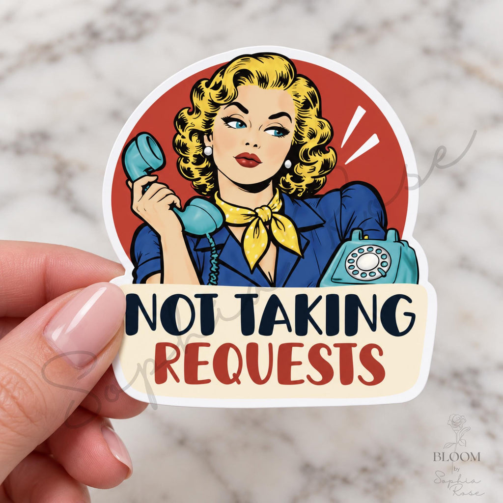 Sarcastic Retro Women Stickers, 12 Designs, 3–5 Inch, Singles or Full Set — photo 4