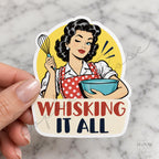 Sarcastic Retro Women Stickers, 12 Designs, 3–5 Inch, Singles or Full Set — photo 8