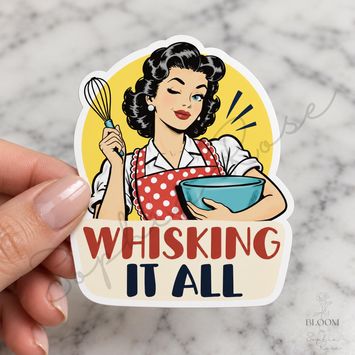 Sarcastic Retro Women Stickers, 12 Designs, 3–5 Inch, Singles or Full Set — photo 8