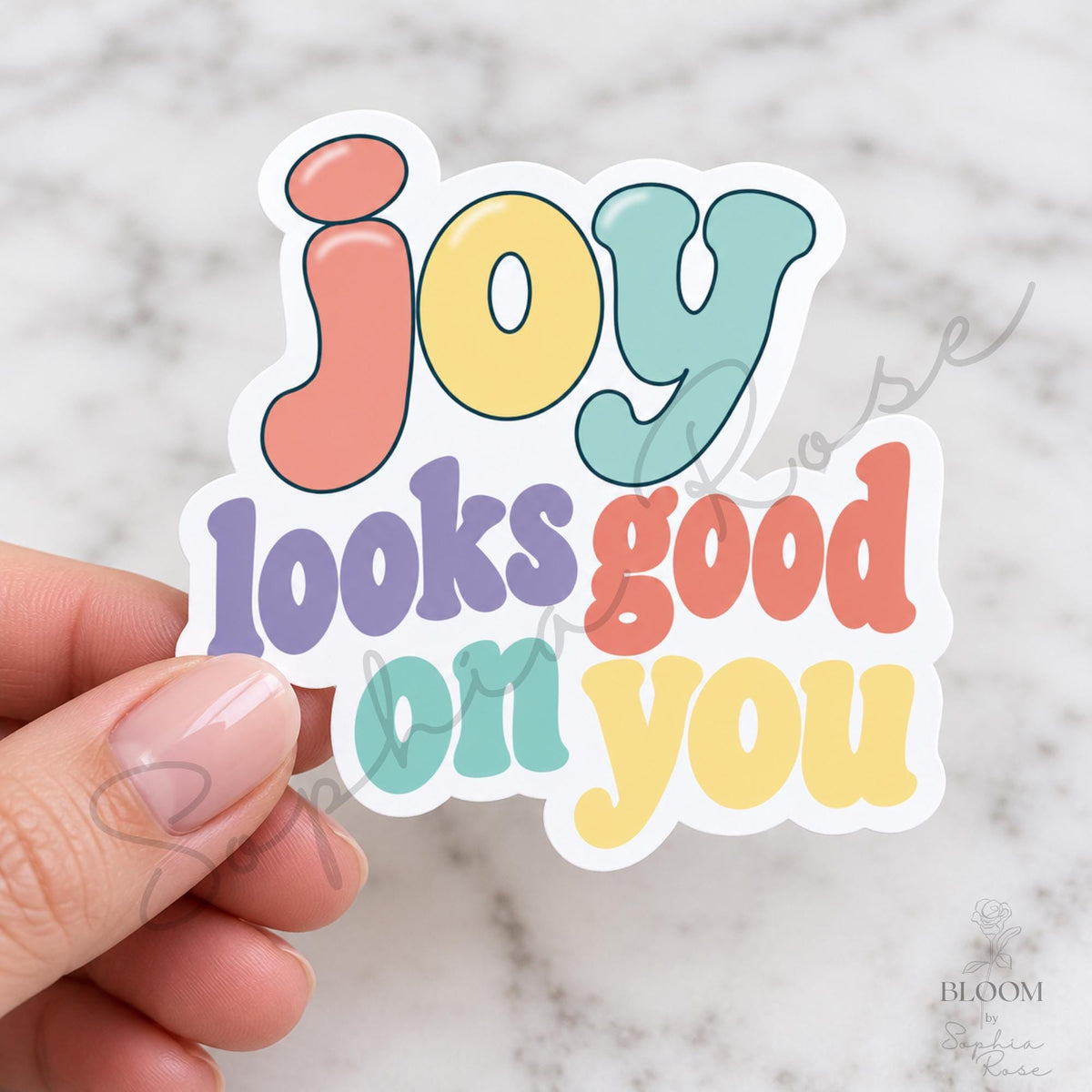 Positive Vibes Sticker Pack, 19 Pastel Quote Designs for Journals and Planners — photo 6